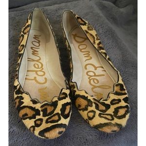 Sam Edelman Alaine Calf Hair Leopard Flats 8.5